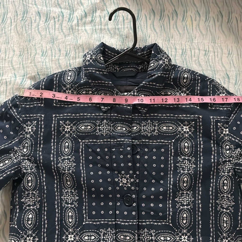 Blue Patterned Jacket - image 8